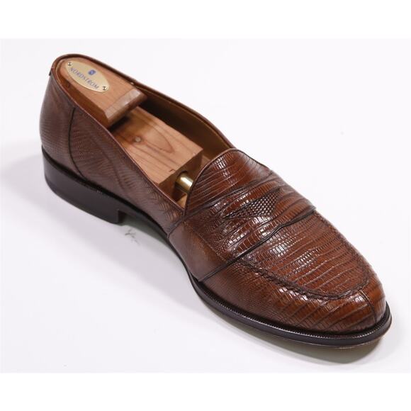 Maus & Hoffman Genuine Lizard Strap Penny Loafers Men\'s US 13 M main image 5